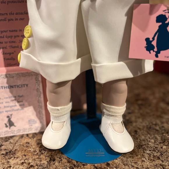 Marian Yu Designs MYD Porcelain Boy Doll Barthalomew Sailor Outfit w/ Stand COA - Picture 3 of 5